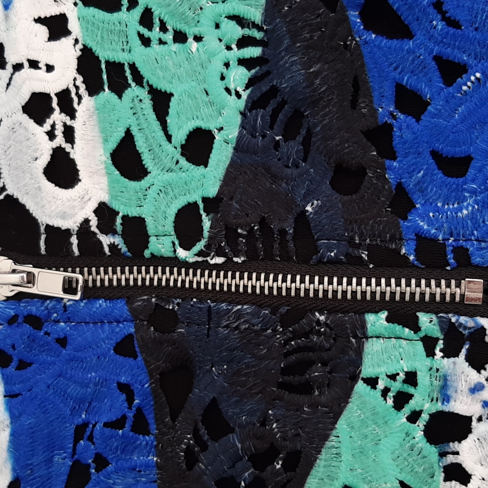 Multicolored Lace Midi Skirt - Picture 4 of 8